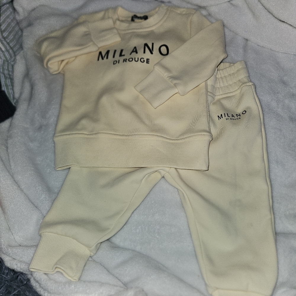 Milano Di Rouge Kids Cream Jogger Set